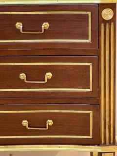 Pair of Large Russian Neoclassical Style Inverted Front Commodes Chests - 2915273