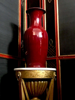 Pair of Large Sang de boeuf Glazed Vase Early 20th Century - 1445768