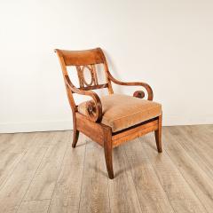 Pair of Large Satin Birch Biedermeier Chairs circa 1820 - 3399218