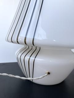 Pair of Large Stripe Murano Glass Lamps Italy 1970s - 2892419