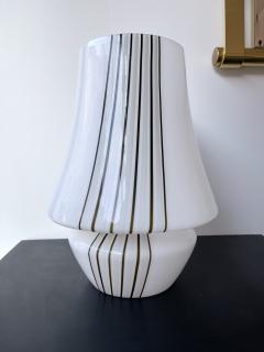 Pair of Large Stripe Murano Glass Lamps Italy 1970s - 2892421