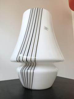 Pair of Large Stripe Murano Glass Lamps Italy 1970s - 2892426