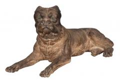 Pair of Large Terracotta Mastiff Dogs - 4137032