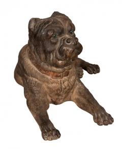 Pair of Large Terracotta Mastiff Dogs - 4137034
