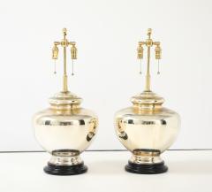 Pair of Large Vintage Mercury Glass Lamps - 4560615