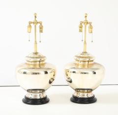 Pair of Large Vintage Mercury Glass Lamps - 4560616
