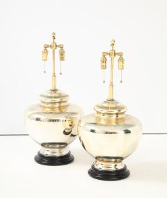 Pair of Large Vintage Mercury Glass Lamps - 4560619