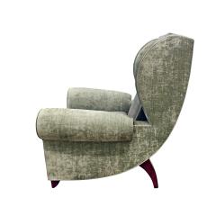Pair of Large and Elegant French Art Deco Wing Chairs 1930s - 3407719