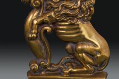 Pair of Large and Impressive Rampant Lion Doorstops - 3002609