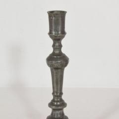 Pair of Late 18th Century French Neoclassical Pewter Candleholders - 4113804