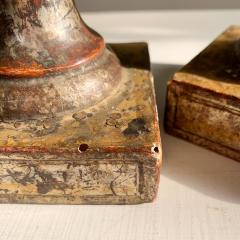 Pair of Late 18th Century Wood and Gesso Baroque Altar Vases - 3322655