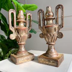 Pair of Late 18th Century Wood and Gesso Baroque Altar Vases - 3322659