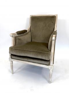 Pair of Late 19th Century French Louis XVI Painted Armchairs - 4569560
