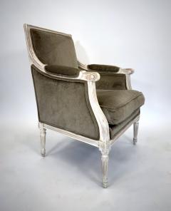 Pair of Late 19th Century French Louis XVI Painted Armchairs - 4569563