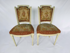 Pair of Late 19th Century Louis XVI Style Side Chairs from Matching Parlor Suite - 4746130