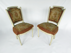 Pair of Late 19th Century Louis XVI Style Side Chairs from Matching Parlor Suite - 4746131