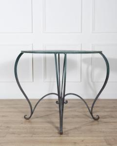 Pair of Late 19th Early 20th Century Lacquered Iron Round Tables - 4396977