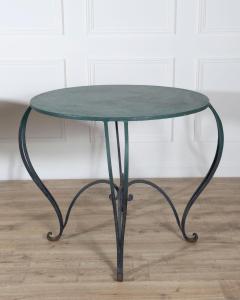 Pair of Late 19th Early 20th Century Lacquered Iron Round Tables - 4396980