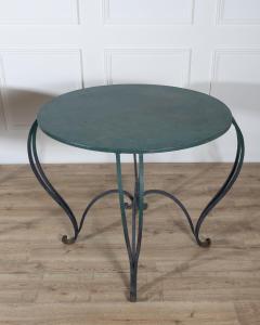 Pair of Late 19th Early 20th Century Lacquered Iron Round Tables - 4396982