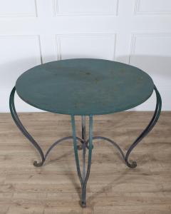 Pair of Late 19th Early 20th Century Lacquered Iron Round Tables - 4396983