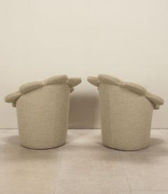 Pair of Late 20th Century Italian Flower Armchairs - 4339018