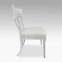 Pair of Late Gustavian Whitewashed Klismos Chairs - 2563331