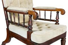 Pair of Late Regency Rosewood Armchairs - 3740715