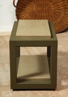 Pair of Leather Clad Side Tables - 2320922