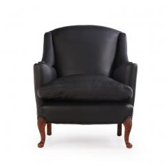 Pair of Leather Upholstered Club Chairs C 1950 - 4611181