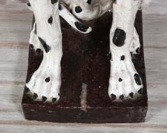 Pair of Life size Italian Black and White Great Dane Dog Sculptures - 2419724