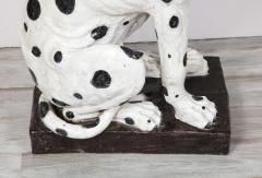 Pair of Life size Italian Black and White Great Dane Dog Sculptures - 2419730