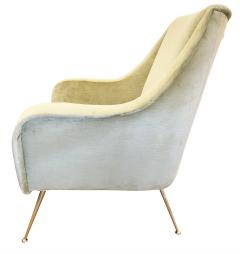 Pair of Light Green Mid Century Lounge Chairs - 808556