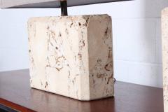 Pair of Limestone Table Lamps - 1179655