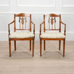 Pair of Louis Philippe Mahogany Armchairs - 3622953
