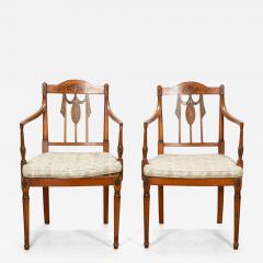 Pair of Louis Philippe Mahogany Armchairs - 3624852