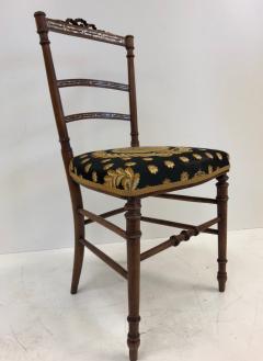 Pair of Louis XIV Style Mother of Pearl Inlay Chairs - 539957