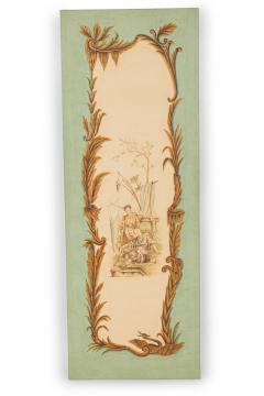 Pair of Louis XV Celadon Chinoiserie Genre Scenes - 4516676