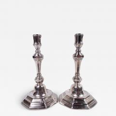 Pair of Louis XV French Provincial Silver Candlesticks - 3826308