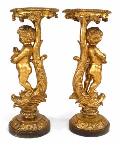 Pair of Louis XV Gilt Cherub Pedestals - 1437198