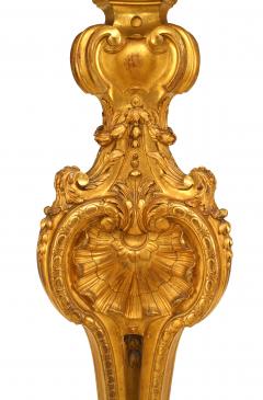 Pair of Louis XV Gilt Scroll Pedestal - 1437195