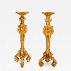 Pair of Louis XV Gilt Scroll Pedestal - 1439490