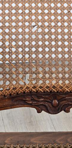 Pair of Louis XV Large Caned Armchairs France circa 1760 - 4650665
