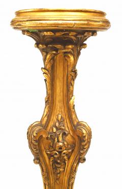 Pair of Louis XV Style Gilt Pedestals - 1437172