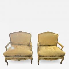 Pair of Louis XV Style Lounge Chairs by Maison Jansen - 3018950