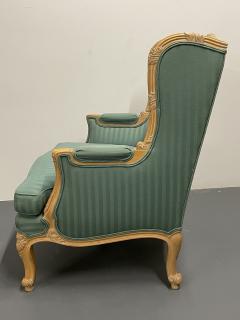 Pair of Louis XV Style Lounge or Wing Chairs Carved Large - 2998412