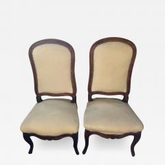 Pair of Louis XV Style Maison Jansen Attributed Boudoir Slipper or Side Chairs - 3018437