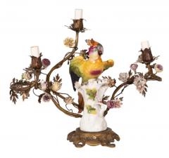 Pair of Louis XV Style Porcelain and Bronze Candelabra - 4131020