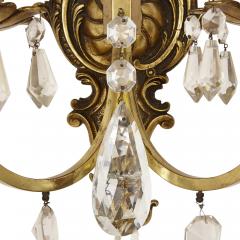 Pair of Louis XV style cut glass sconces - 2167354