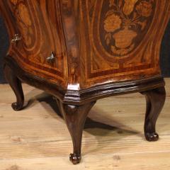 Pair of Louis XV style inlaid Lombard bedside tables - 4212074