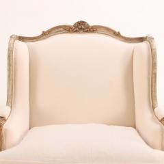 Pair of Louis XV style oversized Bergere chairs C 1920  - 3928846